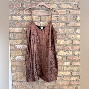 ⭐️5/$15⭐️ A New Day Brown Spaghetti Strap Dress - Women’s XL